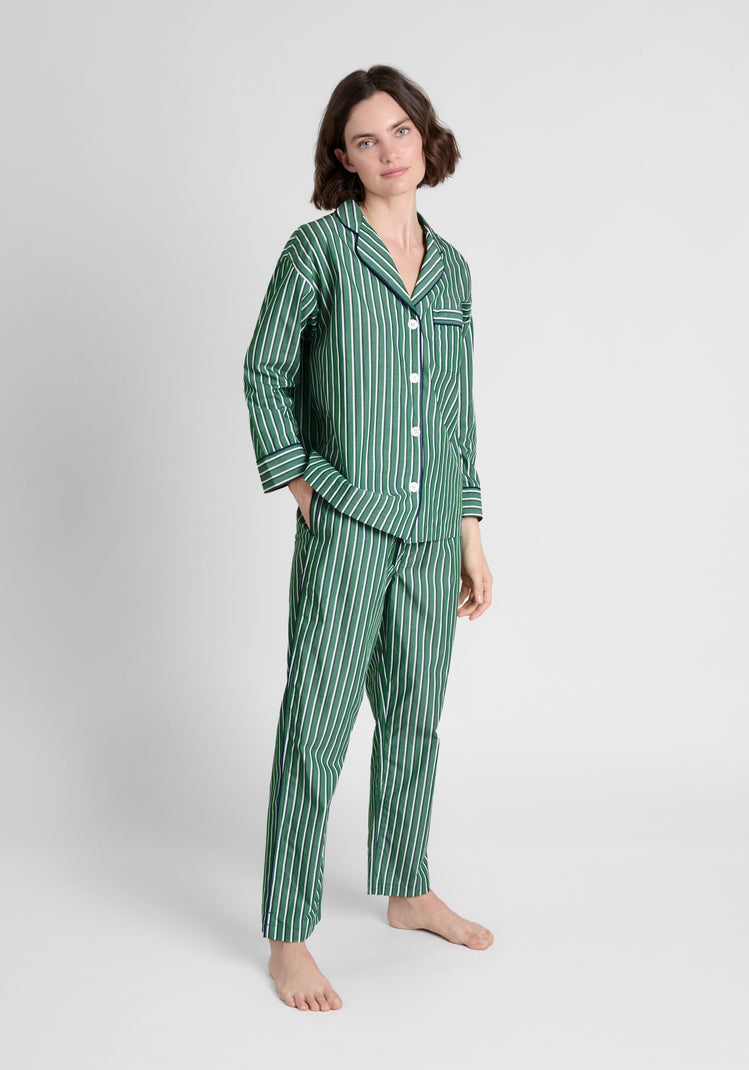 Marina Pajama Set in Shadow Stripe